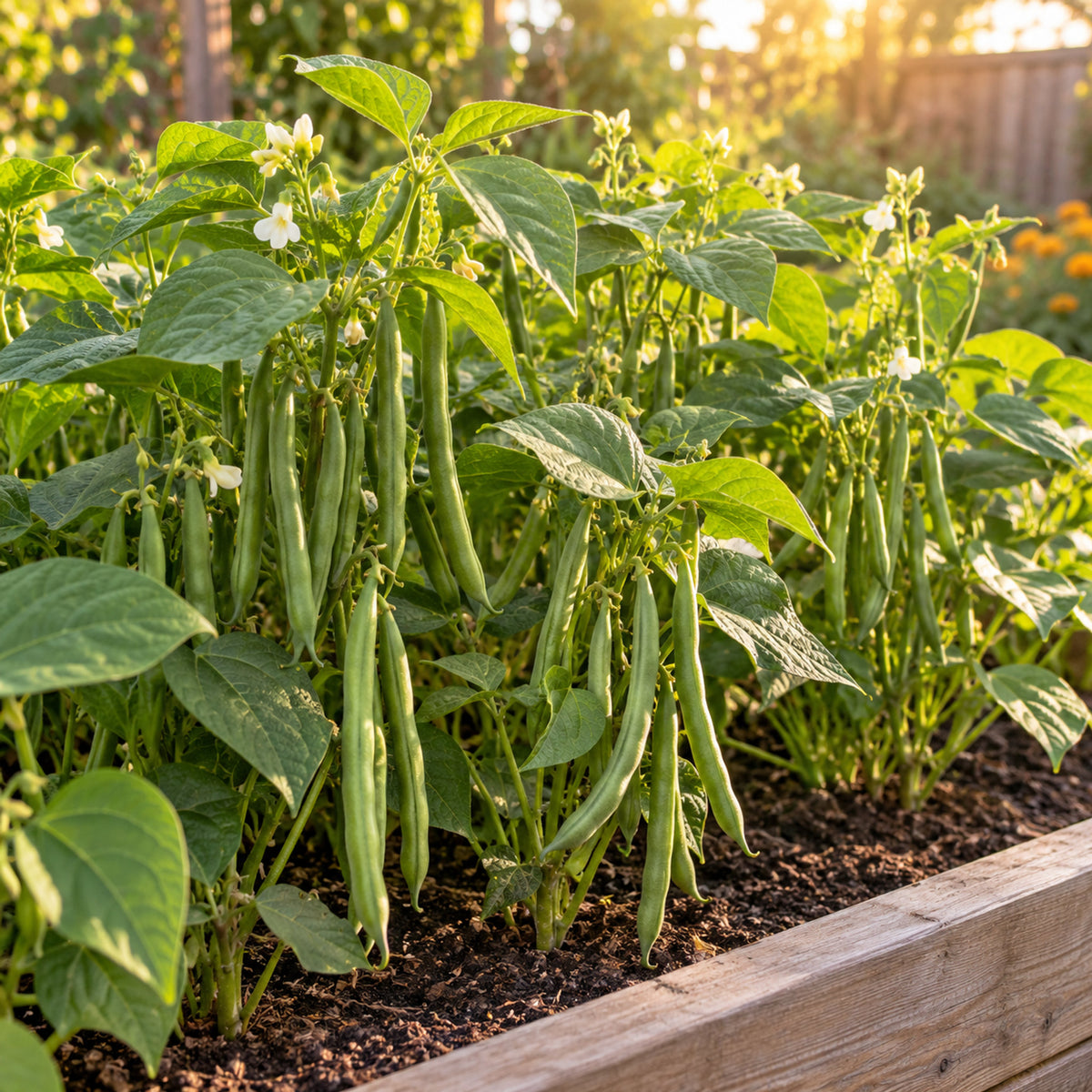 Provider Bush Bean Seeds growing in a home garden