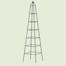 Pyramid Obelisk Garden Trellis, 9 Feet on a soft green background