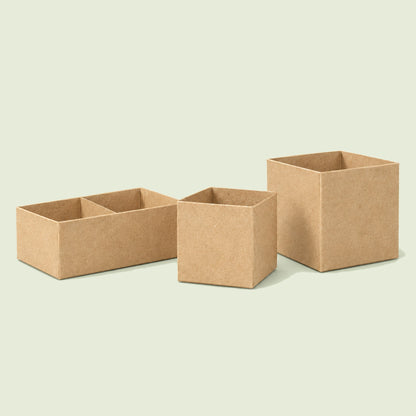 Recycled Paper Seedling Pots on a soft green background