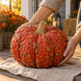 Red Warty Thing Pumpkin Seeds harvest up close