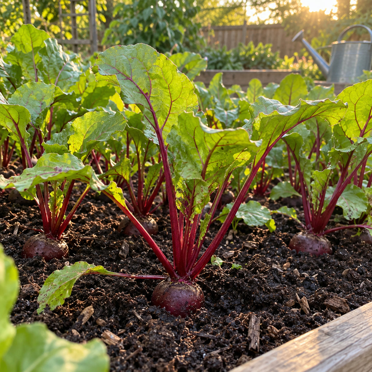 Robin Baby Beet Seeds growing in a home garden