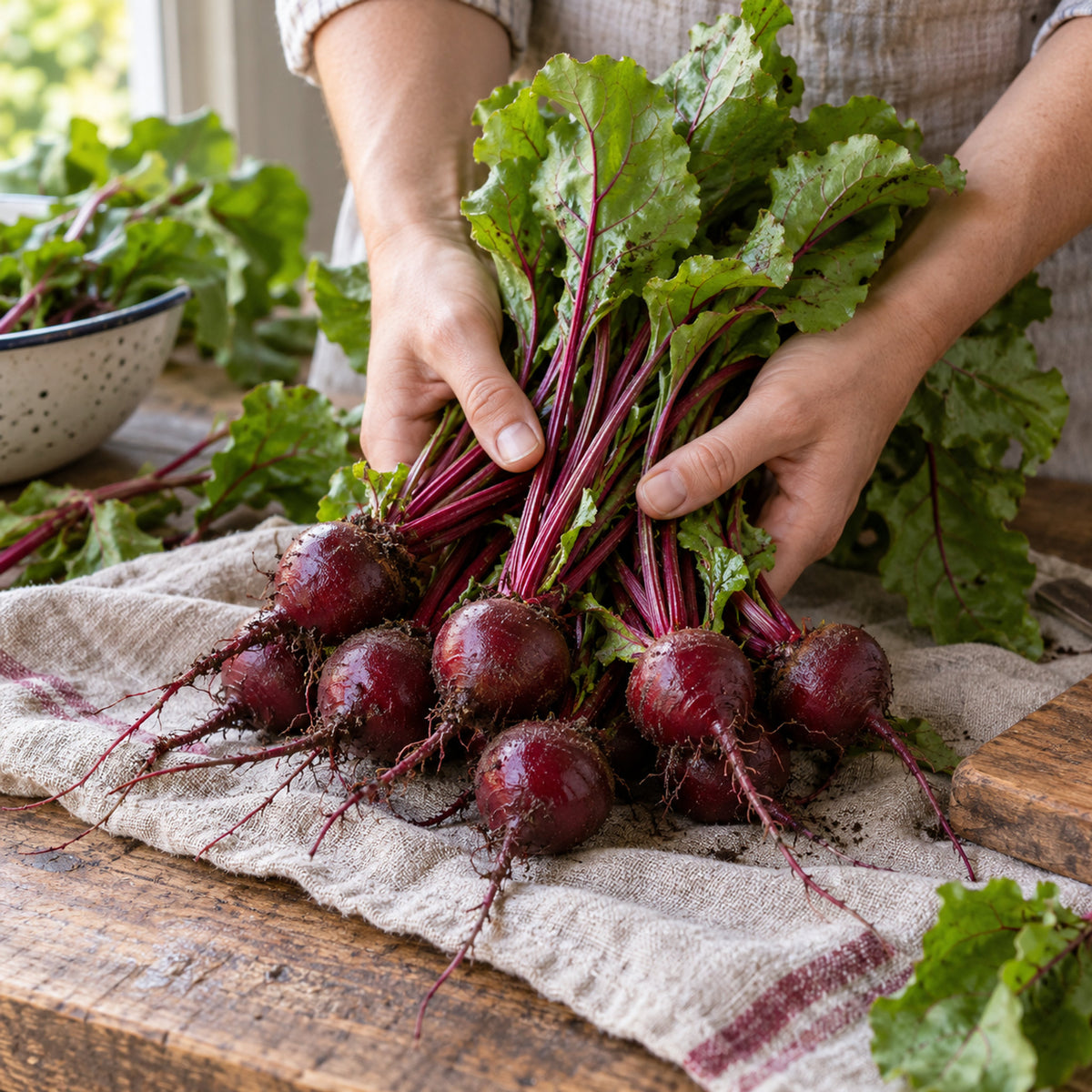 Robin Baby Beet Seeds harvest up close