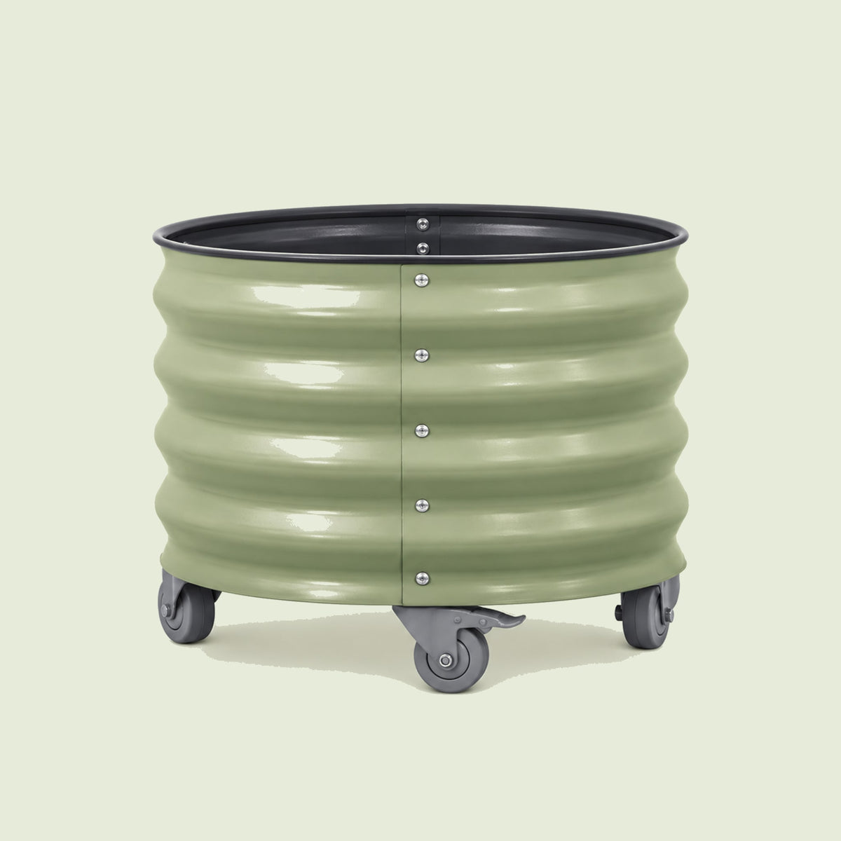 Rolling Citrus Planter, 20 Gallons on a soft green background