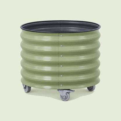 Rolling Citrus Planter, 30 Gallons on a soft green background