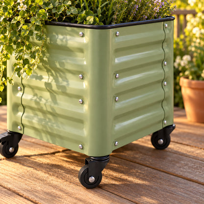 Rolling Cube Planter, 21 x 21 Inches detail