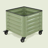 Rolling Cube Planter, 21 x 21 Inches on a soft green background