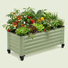 Rolling Garden Bed, 21 x 48 Inches on a soft green background
