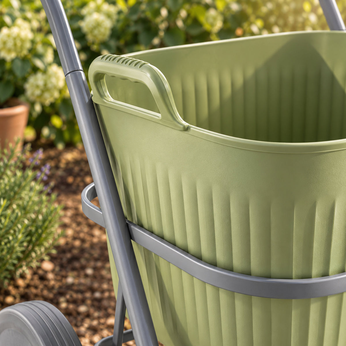 Rolling Garden Utility Cart, 12 Gallons detail