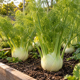 Romanesco Fennel Seeds growing in a home garden