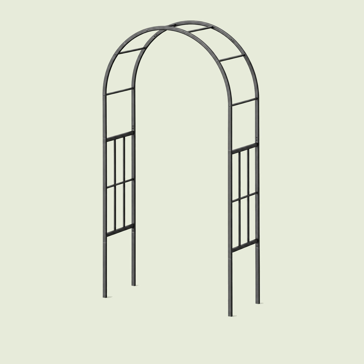 Round Garden Arch, 4.75 Feet on a soft green background