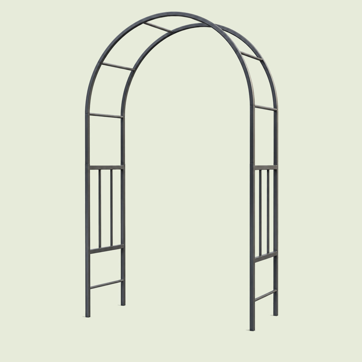 Round Garden Arch, 5.75 Feet on a soft green background