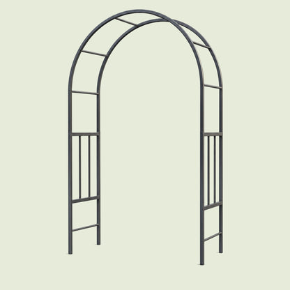 Round Garden Arch, 5.75 Feet on a soft green background