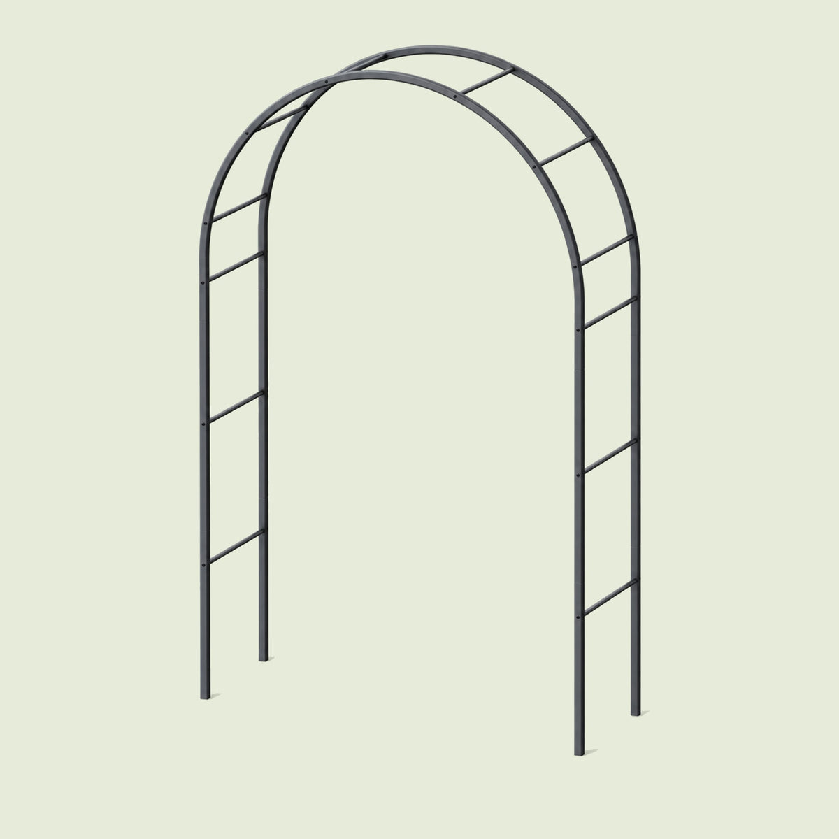 Round Garden Arch on a soft green background