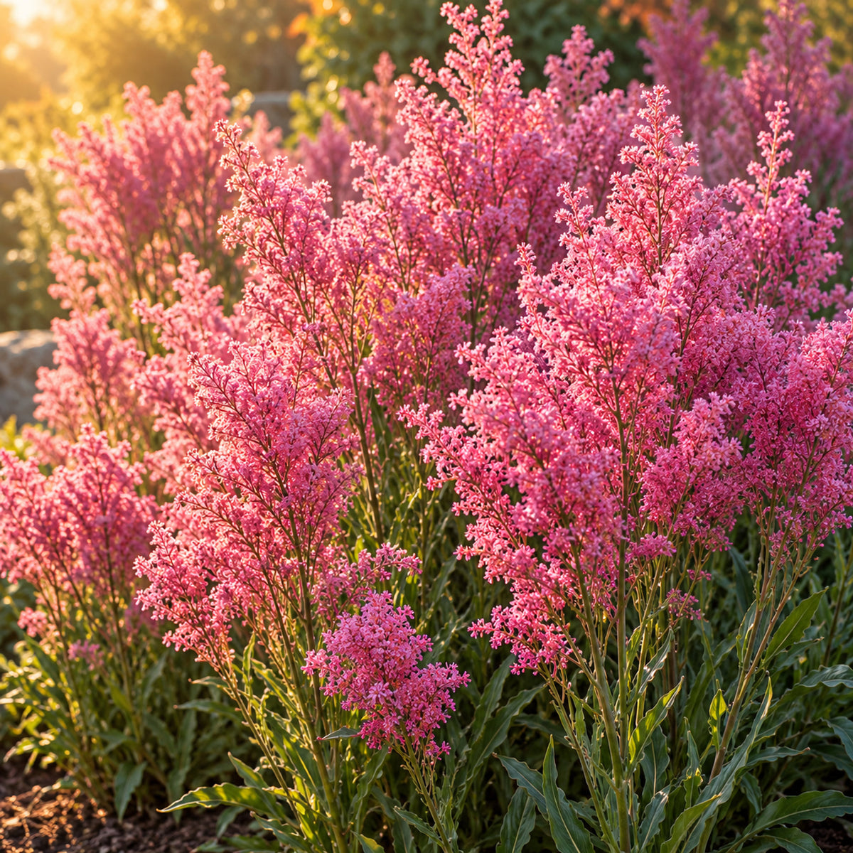 Russian Statice Flower Seeds growing in a home garden