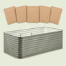 Salad Garden Raised Bed Bundle on a soft green background