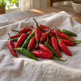 Santaka Chile Pepper Seeds harvest up close
