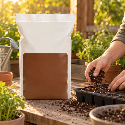 Seed Starting Mix, 16 Quarts in use in a home garden