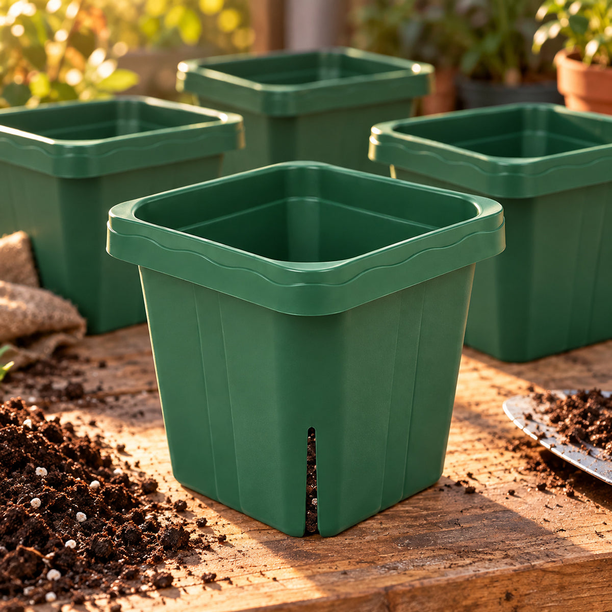 Seedling Pots, 5 x 5 Inches, 4 Pack detail
