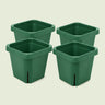 Seedling Pots, 5 x 5 Inches, 4 Pack on a soft green background