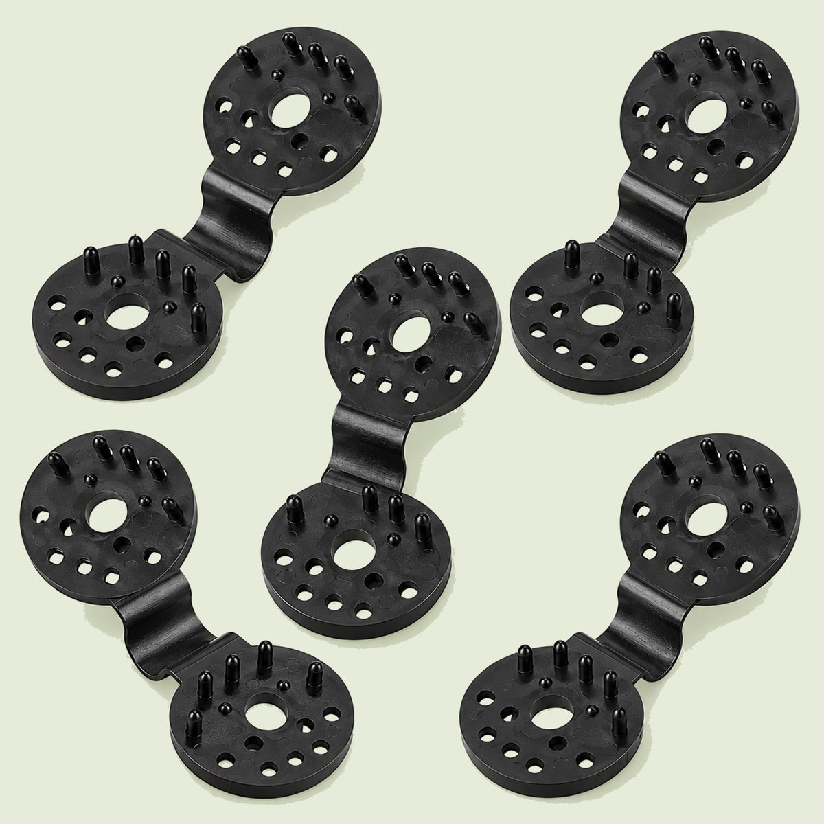 Shade Cloth Grip Clips on a soft green background