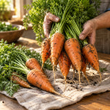 Shin Kuroda Carrot Seeds harvest up close