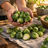 Silvia Brussels Sprouts Seeds harvest up close