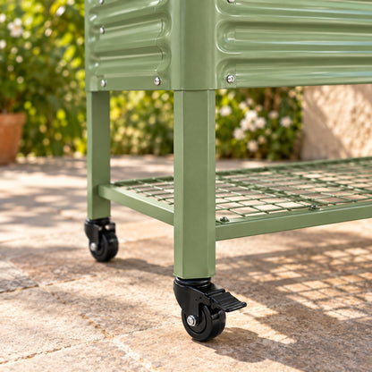 Slim Rolling Elevated Bed, 18 x 66 Inches detail