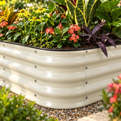 Small Modular Metal Raised Bed, 14 Inches Tall detail