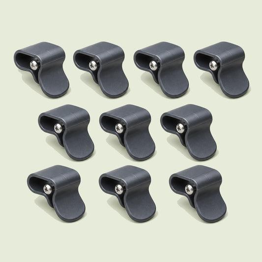 Snap-On Irrigation Clamp Set on a soft green background