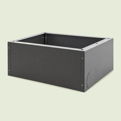 Steel Side Panels for Garden Planter on a soft green background