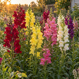 Tall Maximum Blend Snapdragon Seeds growing in a home garden