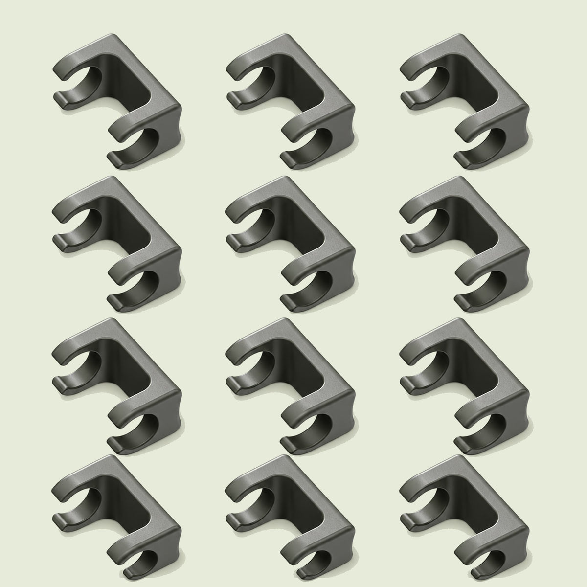 Tee Bracket for Irrigation Lines on a soft green background