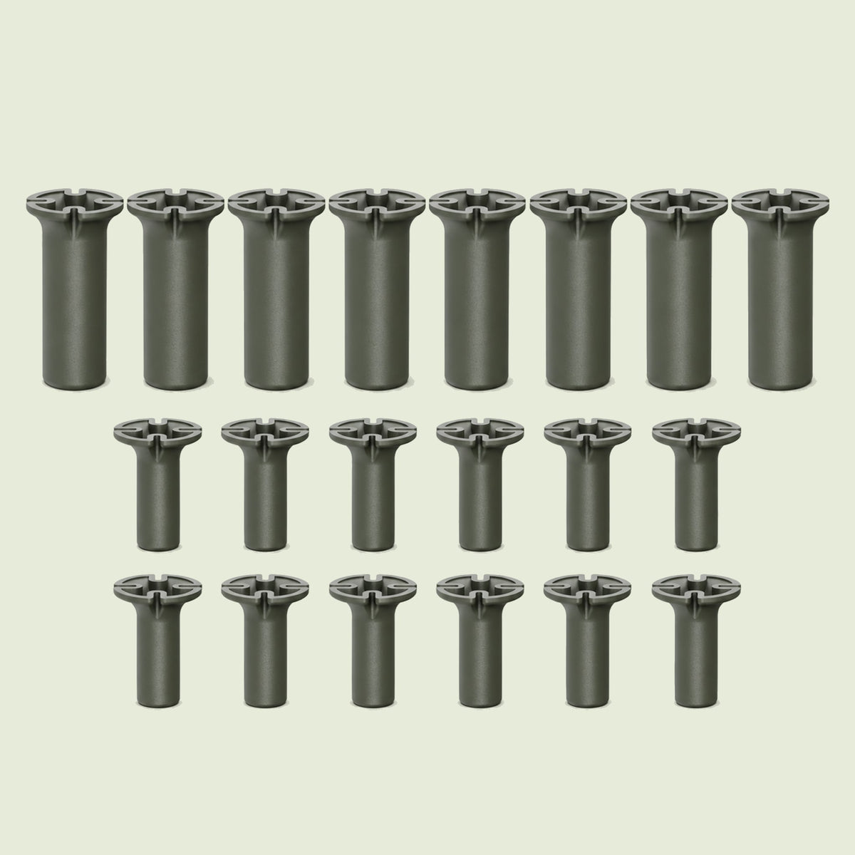 Tee Plugs for Irrigation Lines on a soft green background