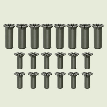 Tee Plugs for Irrigation Lines on a soft green background