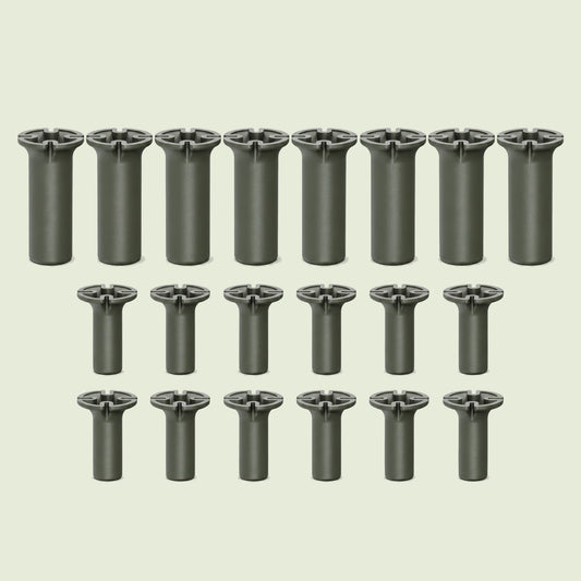 Tee Plugs for Irrigation Lines on a soft green background