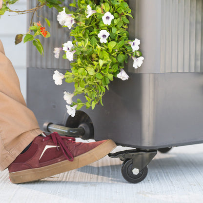 Product photo of self-watering rolling planter, 21 x 24 inches