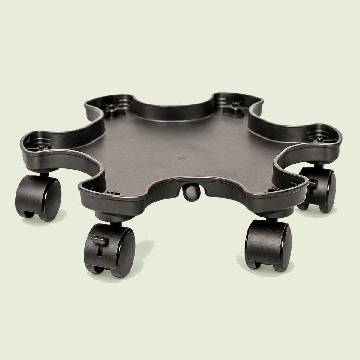 Vertical Planter Mover Base on a soft green background