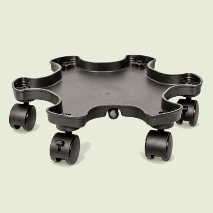 Vertical Planter Mover Base on a soft green background