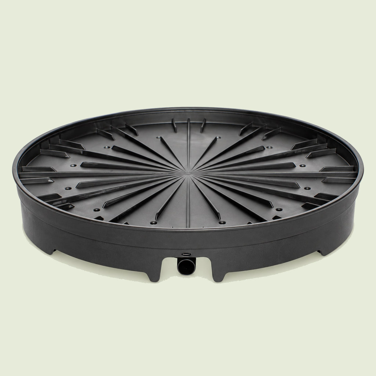 Vertical Planter Spinning Base on a soft green background