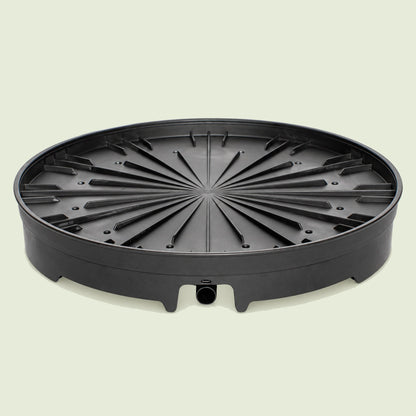 Vertical Planter Spinning Base on a soft green background