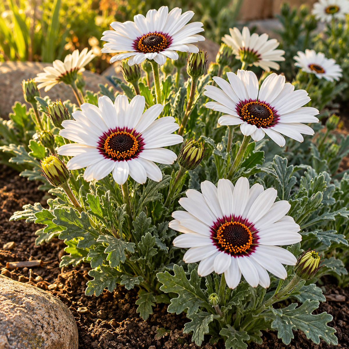 Zulu Prince Cape Daisy Seeds growing in a home garden
